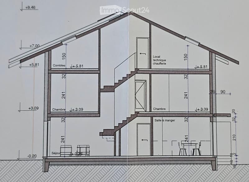 2 bedrooms, 1 bathroom, living room, kitchen, dining room, raised ground floor, stairs