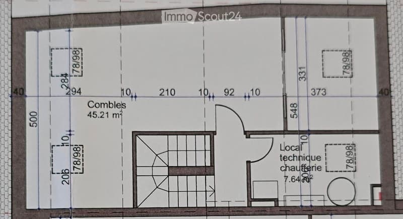 Living room, kitchen, 2 bedrooms, 2 bathrooms, balcony, technical room, boiler room