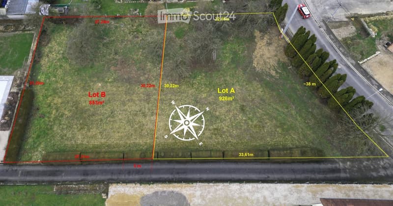 2 Building plots in 68480 FISLIS (14 minutes from Leymen - Swiss border) (2)
