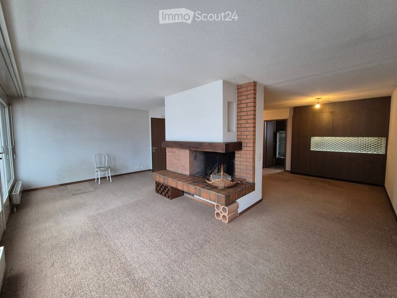 Wohnzimmer mit Cheminée