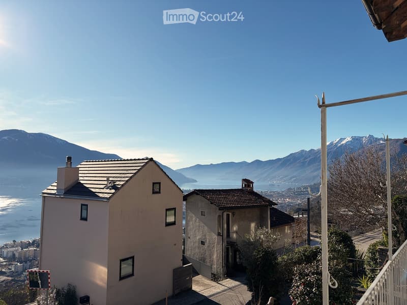 Two-story house with mountains and city view