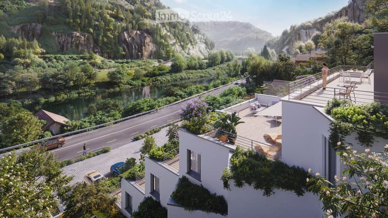 Maisonette penthouse esclusiva con 149 m² di area terrazza e vista sulla Birs (3)