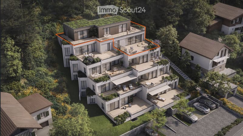 Maisonette penthouse esclusiva con 149 m² di area terrazza e vista sulla Birs (2)