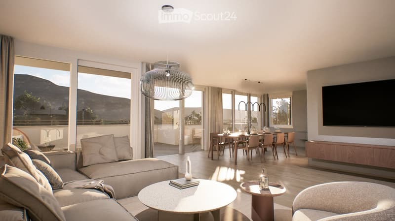 Maisonette penthouse esclusiva con 149 m² di area terrazza e vista sulla Birs (4)