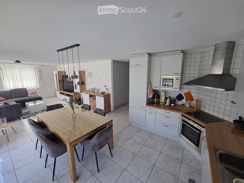{"type": "Furnished Room", "objects": ["sofa", "coffee table", "dining table", "chair", "microwave", "oven", "kitchen cabinet", "kitchen island", "kitchen sink", "kitchen stove", "kitchen hood", "kitchen counter", "kitchen drawer", "kitchen cabinet", "kit