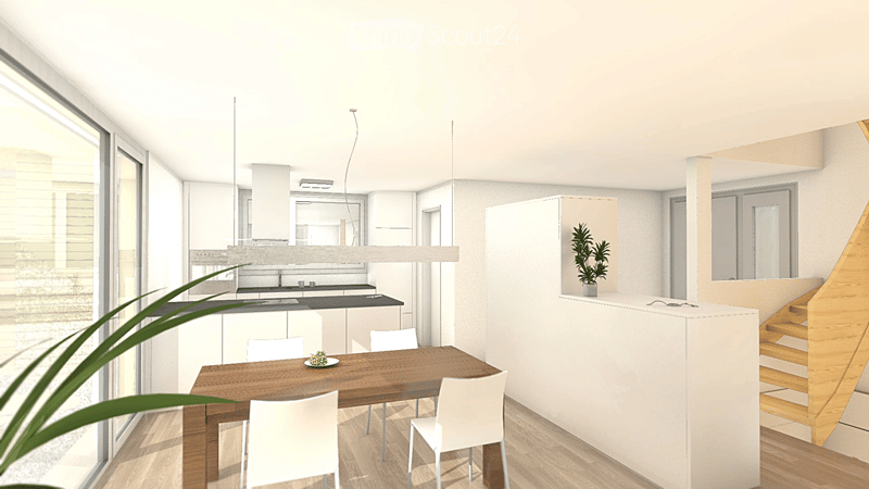 Dining room, kitchen, balcony