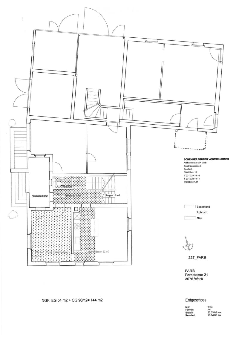Floor plan of a two-story house with labeled rooms including a kitchen, dining area, living room, bedroom, and balcony.