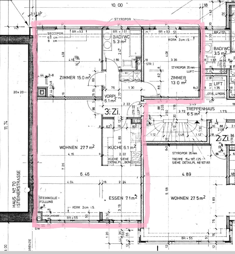 Floor Plan. Floor plan showing two floors with living room, kitchen, bedrooms, and bathrooms. Stairs and storage areas are also indicated.