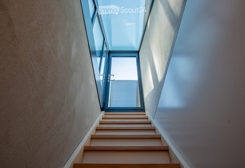 Stairs, Glass doors, sky window
