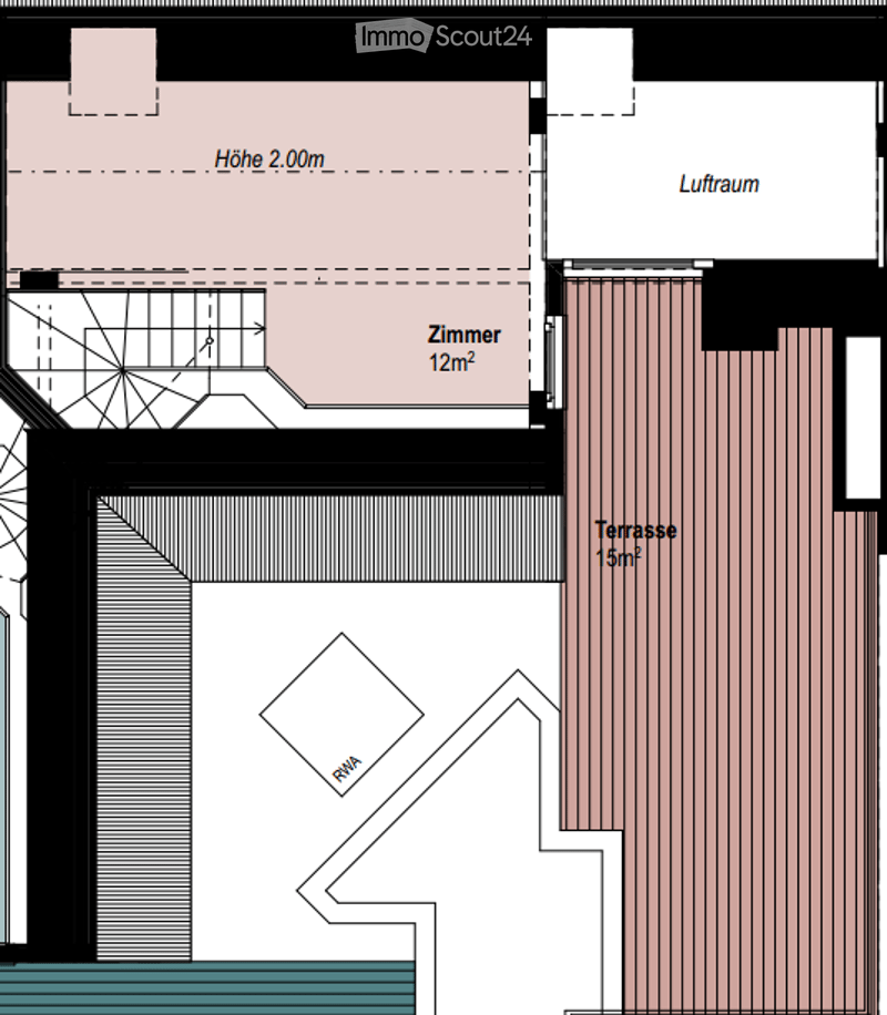 bedroom, living room, terrace