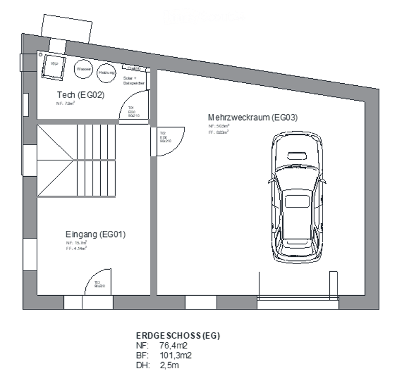 Newly built 7.5-room single-family house or 2.5 and 4.5 two-family house in a quiet location in Siblingen (13)