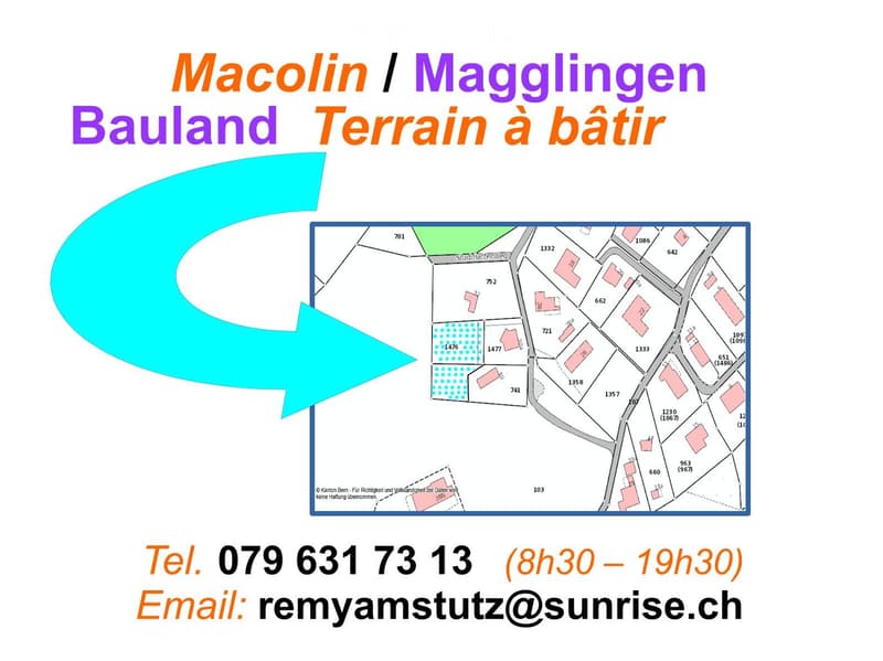 Floor plan of a residential area showing streets, plots, and building outlines.