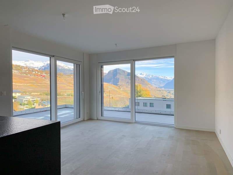 2,5 Zimmer mit großer Terrasse in Champlan (Grimisuat) (12)