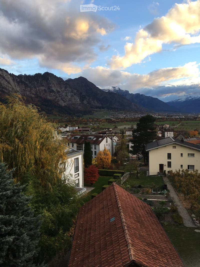 Modern and sunny attic apartment with panoramic views of the Bündner Rheintal (10)