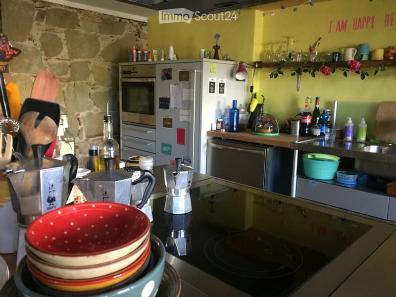 {"type": "Kitchen", "objects": ["oven", "refrigerator", "coffee maker", "induction stove", "plates", "cupboards", "glasses", "bottle", "cup", "faucet", "sink", "cupboard", "bottle", "cup", "cupboard", "bottle", "cupboard", "bottle", "cupboard", "bottle",