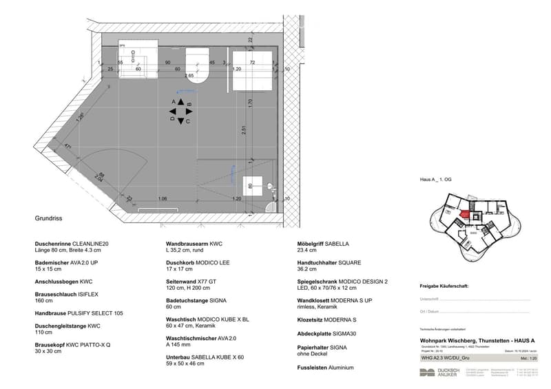 Floor plan of a residential unit showing layout and dimensions, including labeled areas and measurements.