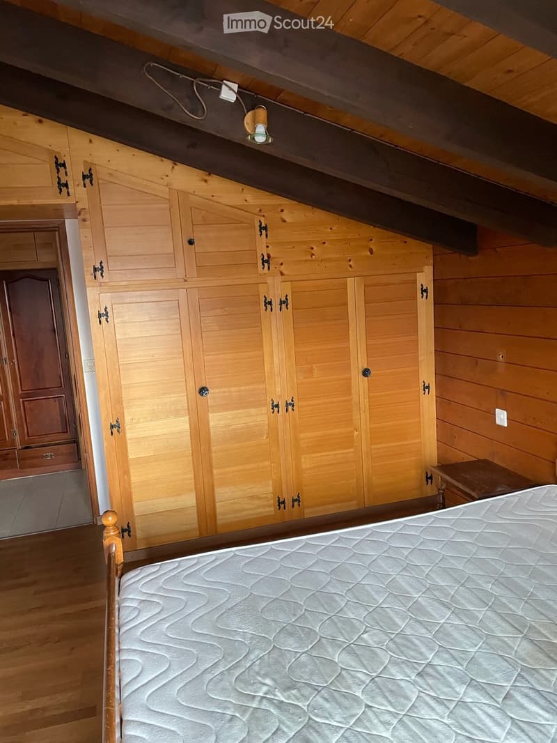wooden bed, wooden wardrobe, wooden floor, wooden ceiling