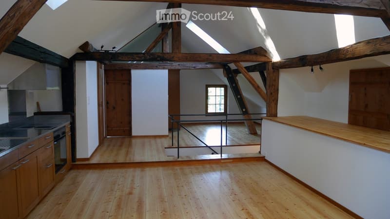 Grande appartamento mansardato ristrutturato / loft (circa 100 m2) con fascino speciale (circa 15 minuti da Steffisburg) (14)
