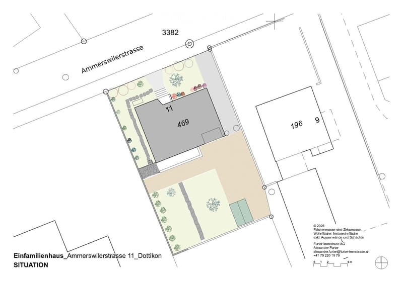 living room, kitchen, 2 bedrooms, 2 bathrooms, terrace