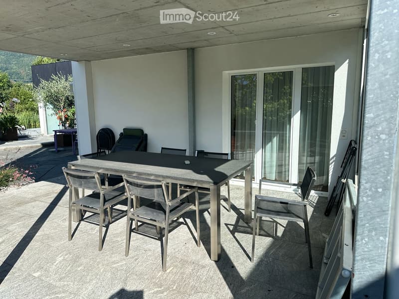 Gedeckter Sitzplatz