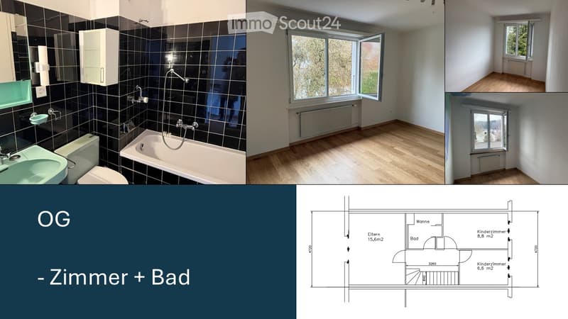 Floor plan of a 2-room apartment with a bedroom and bathroom, including dimensions and room labels.