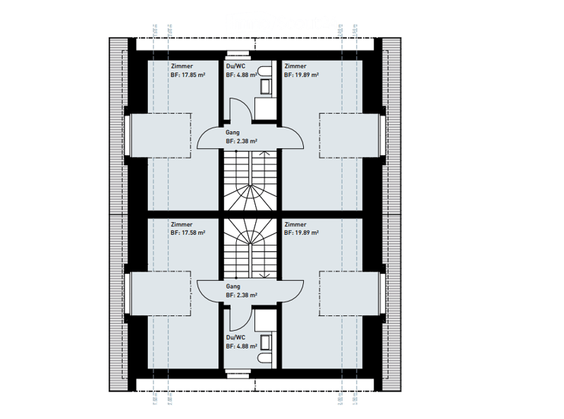 5 rooms, 2 bathrooms, corridor, living area, kitchen, balcony, walk-in closet