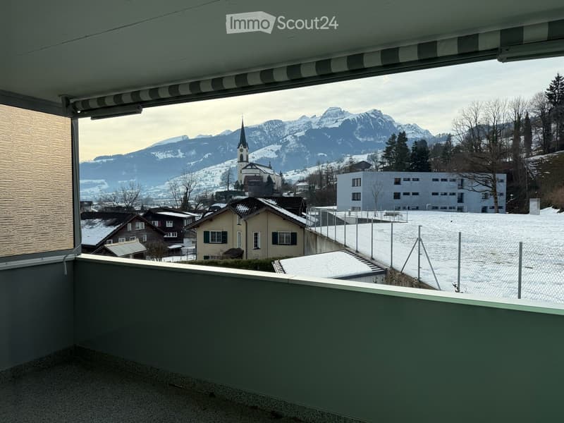 Aussicht Wohnzimmer & Balkon