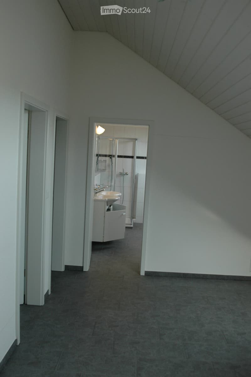 Blick vom Aufgang zu den Zimmer u Badzimmer