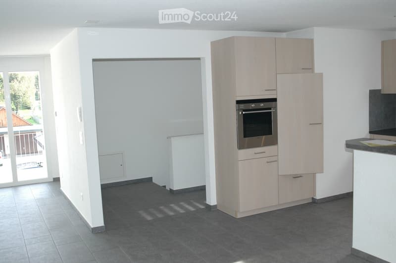 Aufgang von unten in die Küche u Wohnzimmer