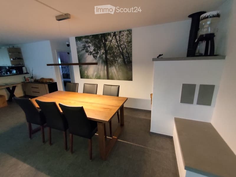 Wohnzimmer mit Schwedenofen
