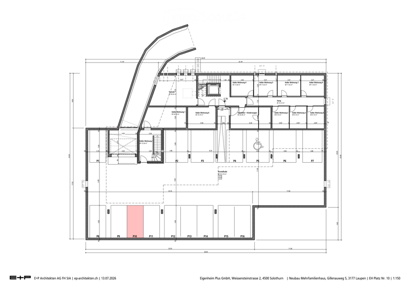 Floor plan of a multi-family house with multiple apartments, including living rooms, bedrooms, bathrooms, and a shared entrance area.