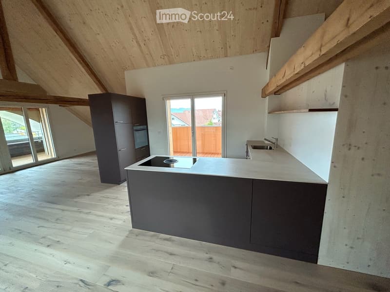 Appartamento mansardato spazioso e bellissimo in una casa colonica ristrutturata a Herzogenbuchsee, quartiere di Oberönz (5)
