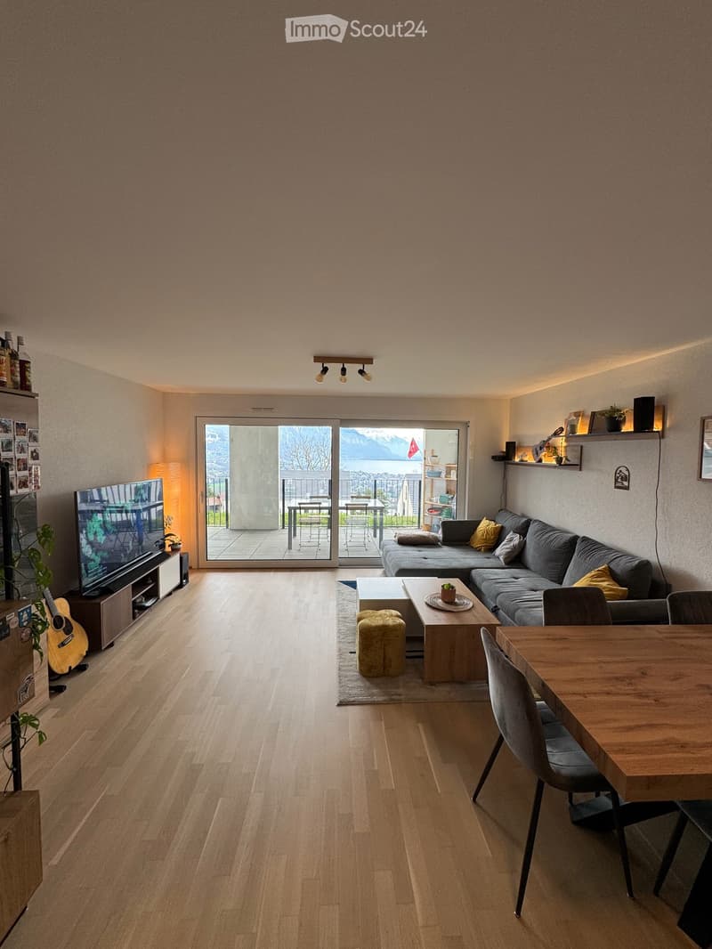 Appartement moderne de 2.5 pièces à Jongny – Vue exceptionnelle (1)
