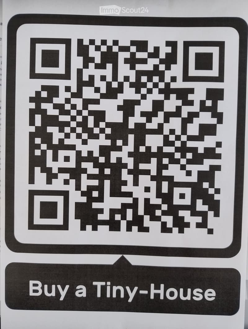 QR code for buying a tiny house