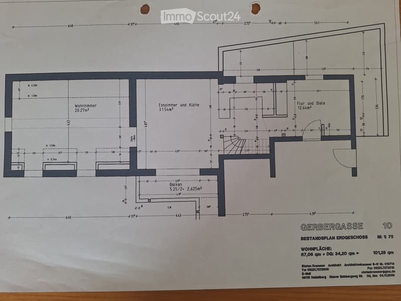 Floor plan of a residential unit showing living room, kitchen, two bedrooms, and two bathrooms.