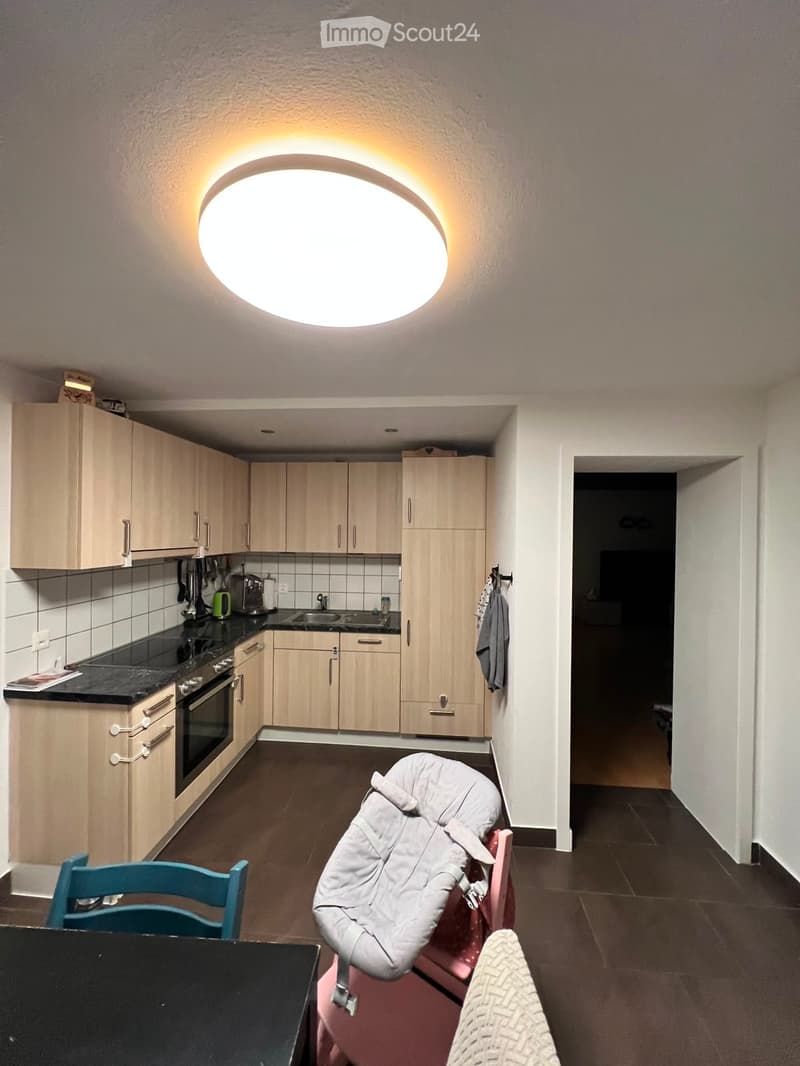 {"type": "Furnished Room", "objects": ["chair", "table", "baby chair", "oven", "sink", "faucet", "cupboard", "fridge", "oven", "faucet", "cupboard", "cupboard", "cupboard", "cupboard", "cupboard", "cupboard", "cupboard", "cupboard", "cupboard", "cupboard"