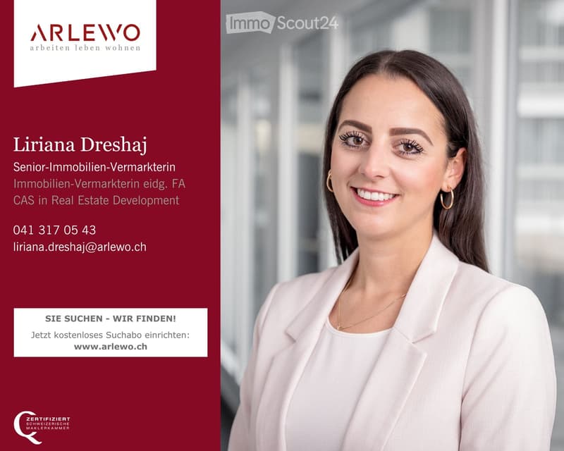 Image of a woman representing an advertisement for an agent.
