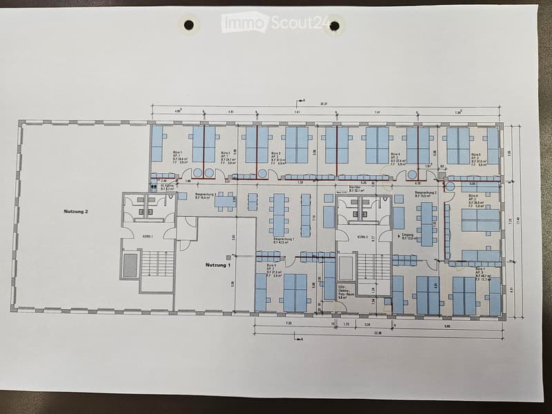 Floor plan of a multi-room residential space with labeled rooms including bedrooms, bathrooms, and living areas. Dimensions and room labels are visible.