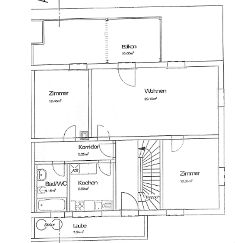 Grundriss der Wohnung