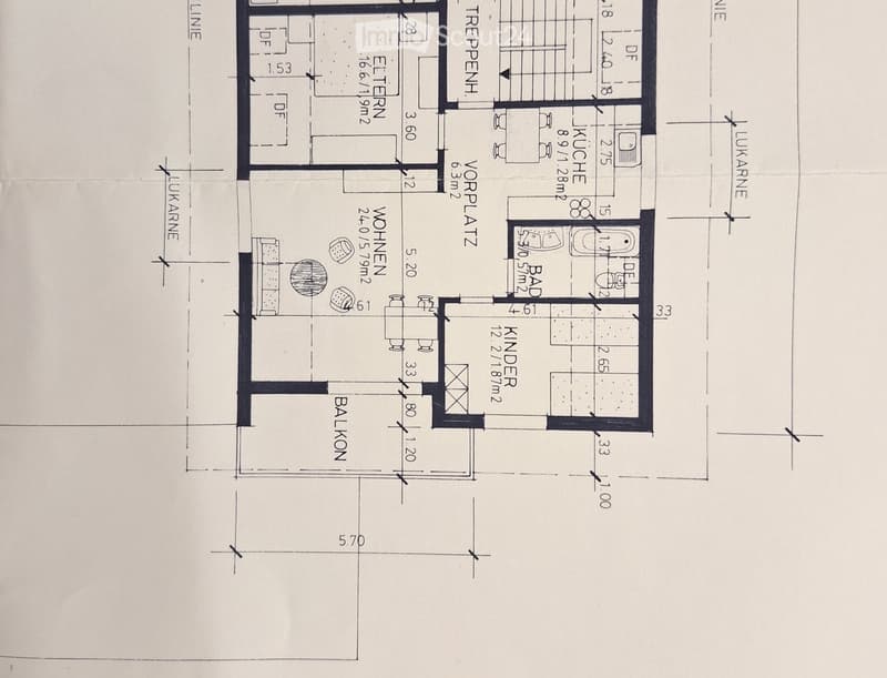 Living room, kitchen, 2 bedrooms, 2 bathrooms, balcony