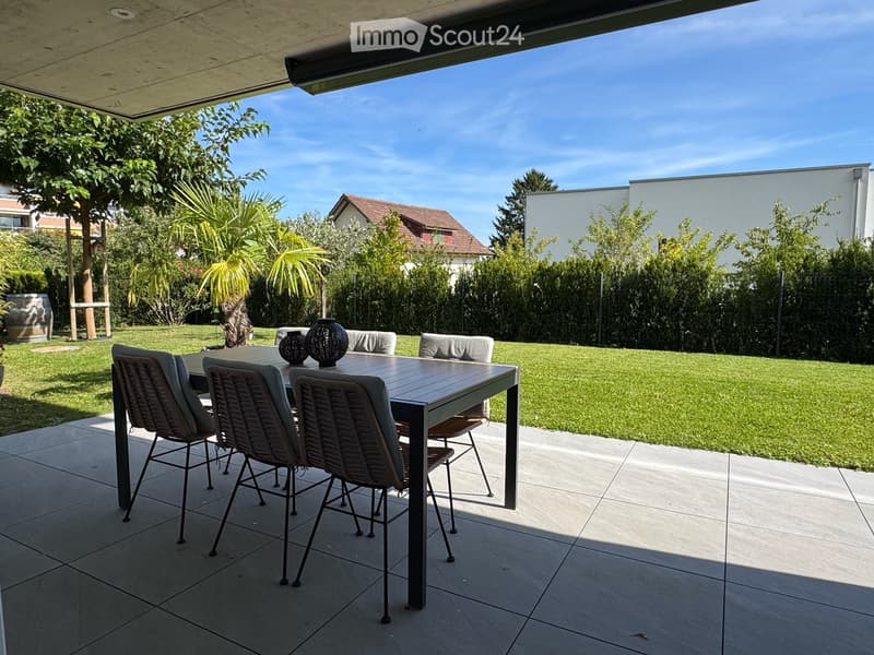 À vendre – Appartement 4½ pièces avec jardin clôturé et terrasse à La Neuveville (1)