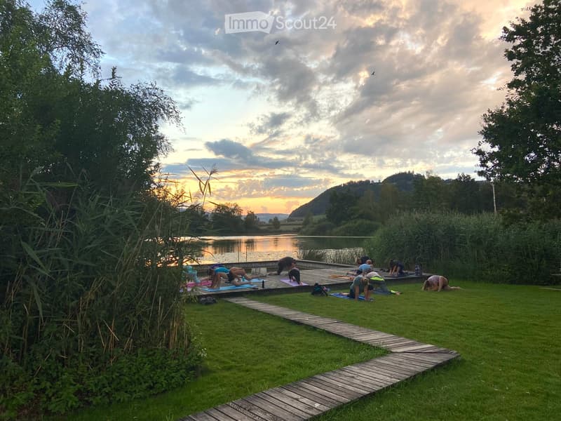 Baden und turnen am Gerzensee