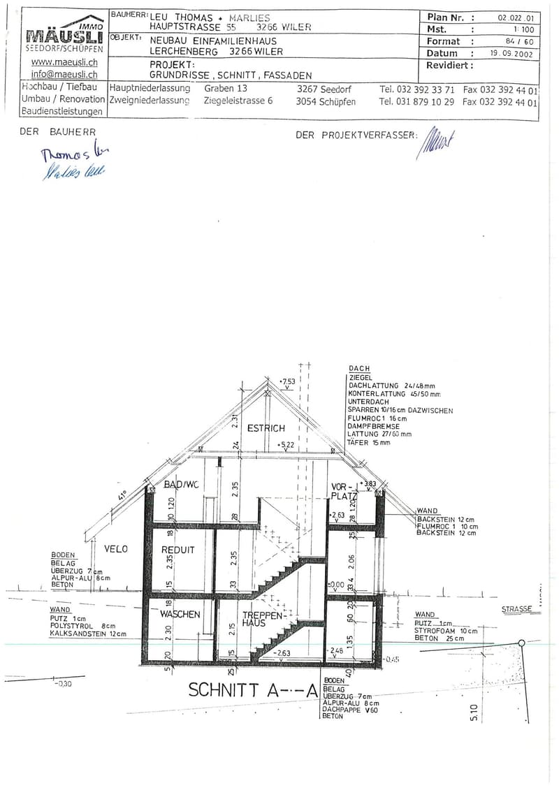 Architectural floor plan of a single-family house, showing layout and dimensions for rooms including a bathroom, living room, washroom, and staircase.