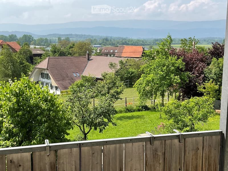Geniessen Sie die Abendsonne auf dem Balkon mit Ausblick auf den Jura (1)