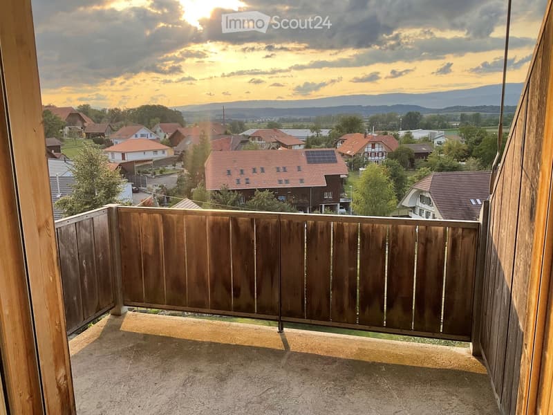 Geniessen Sie die Abendsonne auf dem Balkon mit Ausblick auf den Jura (11)