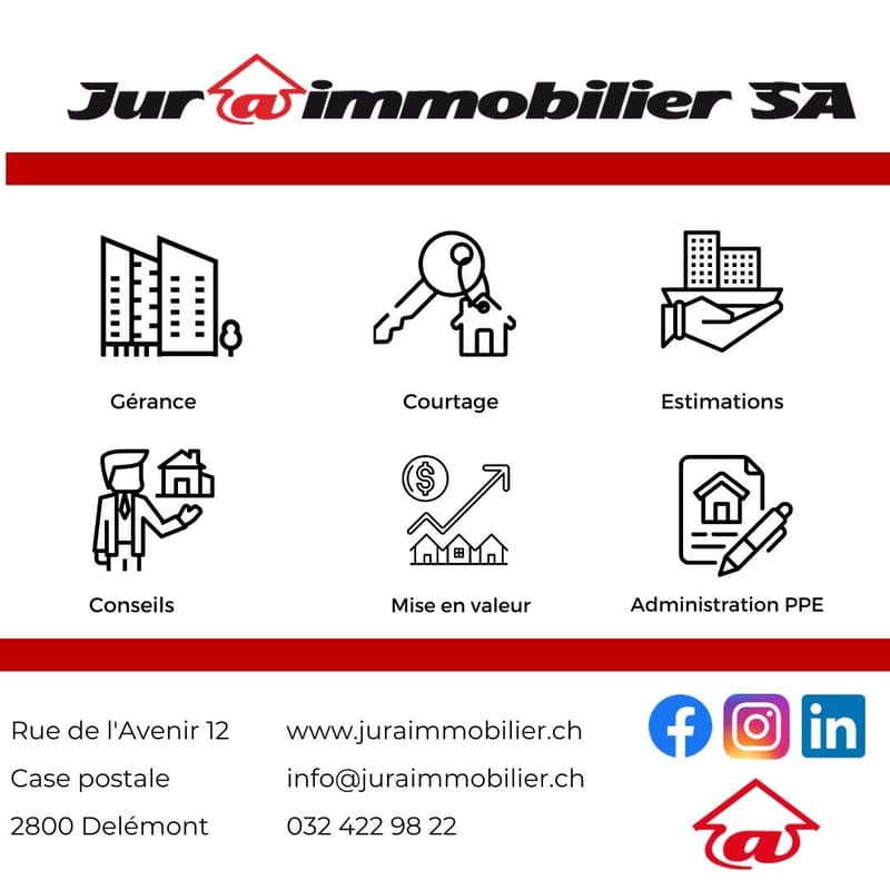 Jura Immobilier SA provides services related to real estate.