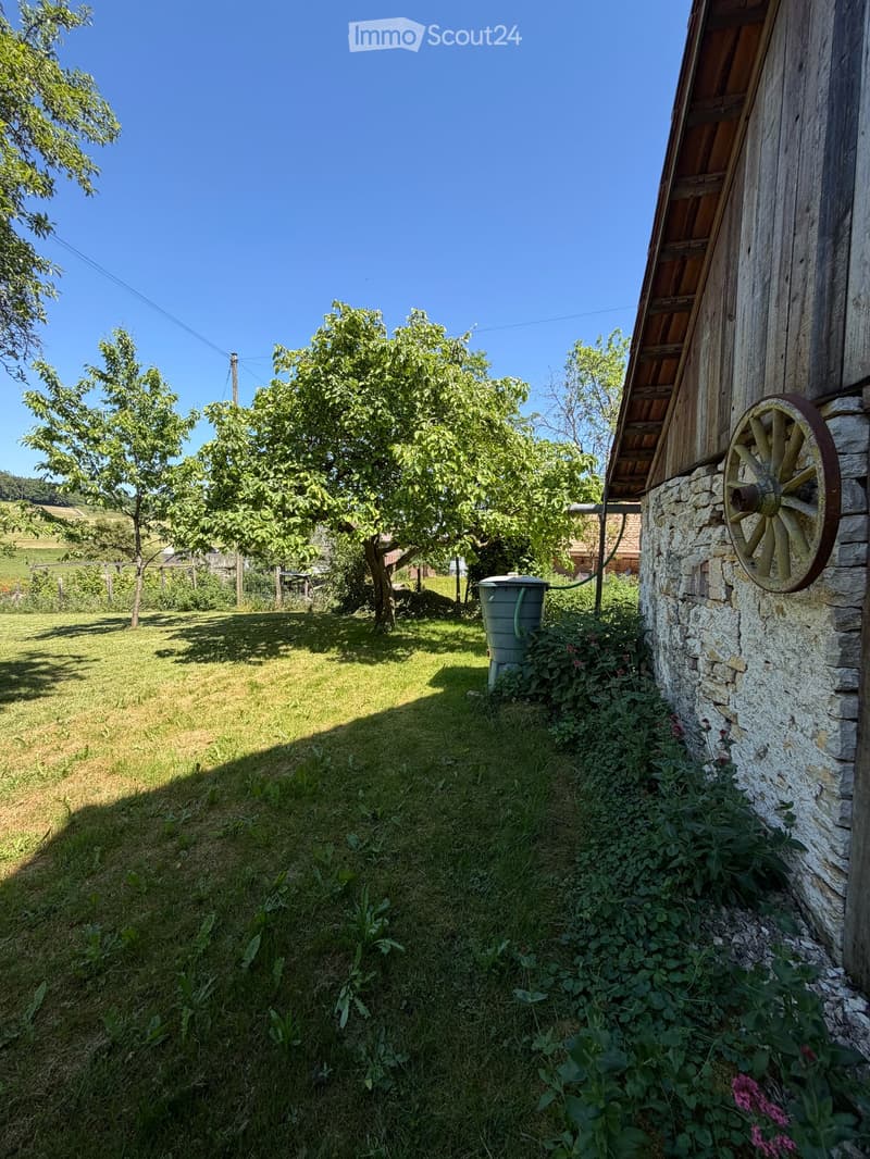 Authentique maison jurassienne de caractère avec grand terrain et verger à Damvant (30)