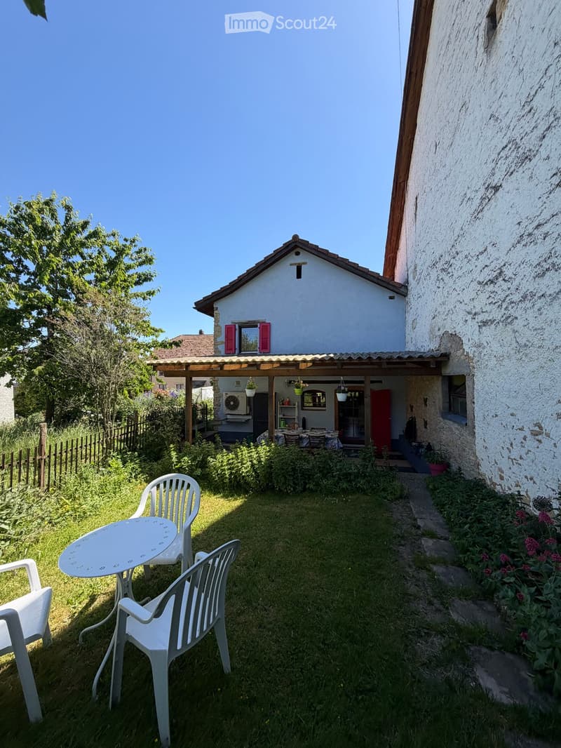 Authentique maison jurassienne de caractère avec grand terrain et verger à Damvant (21)