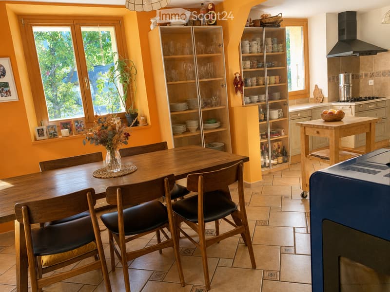 {"type": "Furnished Room", "objects": ["dining table", "chair", "cupboard", "cup", "bottle", "fridge", "stool", "cupboard", "cup", "cupboard", "cup", "cupboard", "cup", "cupboard", "cup", "cupboard", "cup", "cupboard", "cup", "cupboard", "cup", "cupboard"