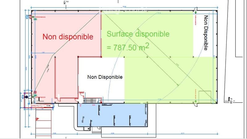 large central space, small room in the right corner, marked balconies, room labels